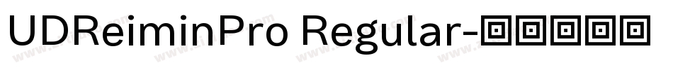 UDReiminPro Regular字体转换